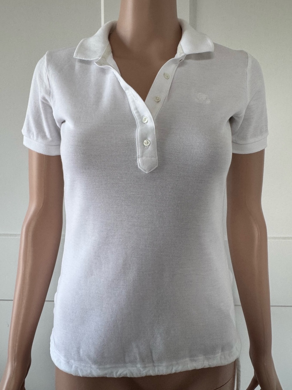 Adidas SLVR White Short Sleeve Cotton Blend Golf Polo Top Shirt XS X-Small